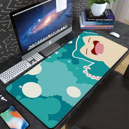 Pokemones Anime Xxl Mousepad Gamer 900X400 Gaming Mouse Pad Xl Deskpad Desk Pad Mat Deskmat Playmat Computer and Office Cabinet