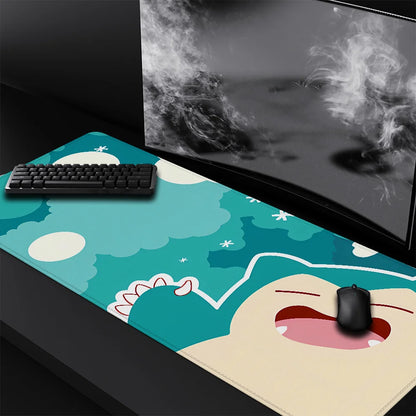 Pokemones Anime Xxl Mousepad Gamer 900X400 Gaming Mouse Pad Xl Deskpad Desk Pad Mat Deskmat Playmat Computer and Office Cabinet