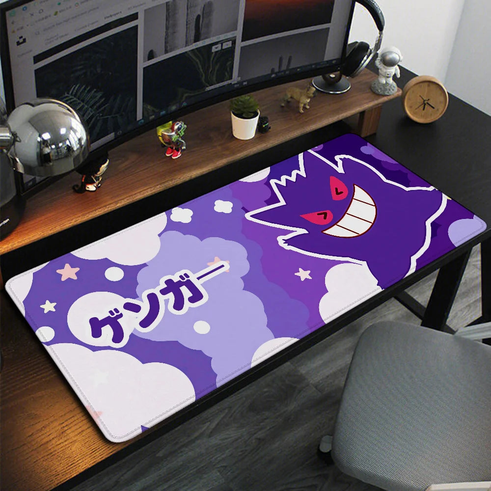 Pokemones Anime Xxl Mousepad Gamer 900X400 Gaming Mouse Pad Xl Deskpad Desk Pad Mat Deskmat Playmat Computer and Office Cabinet