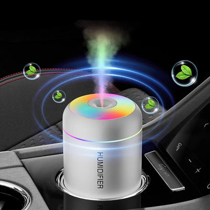 180ML Mini Air Humidifier USB Electric Aroma Diffuser Essential Oil Purifier Aromatherapy Mist Maker Lights for Car Home Bedroom