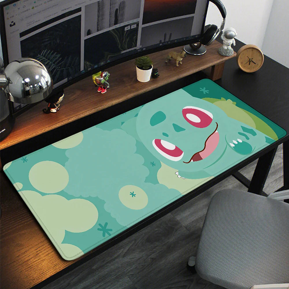 Pokemones Anime Xxl Mousepad Gamer 900X400 Gaming Mouse Pad Xl Deskpad Desk Pad Mat Deskmat Playmat Computer and Office Cabinet