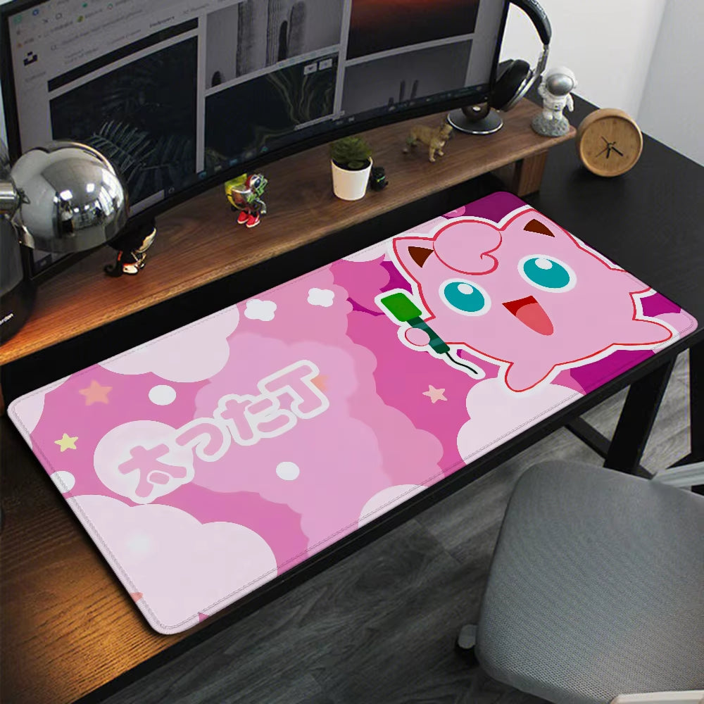 Pokemones Anime Xxl Mousepad Gamer 900X400 Gaming Mouse Pad Xl Deskpad Desk Pad Mat Deskmat Playmat Computer and Office Cabinet